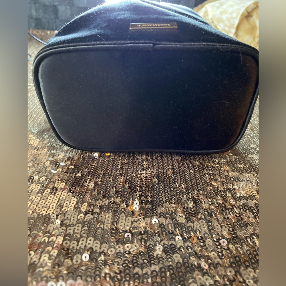 BCBG MaxAzria Black Satin Evening Purse - Picture 4 of 11